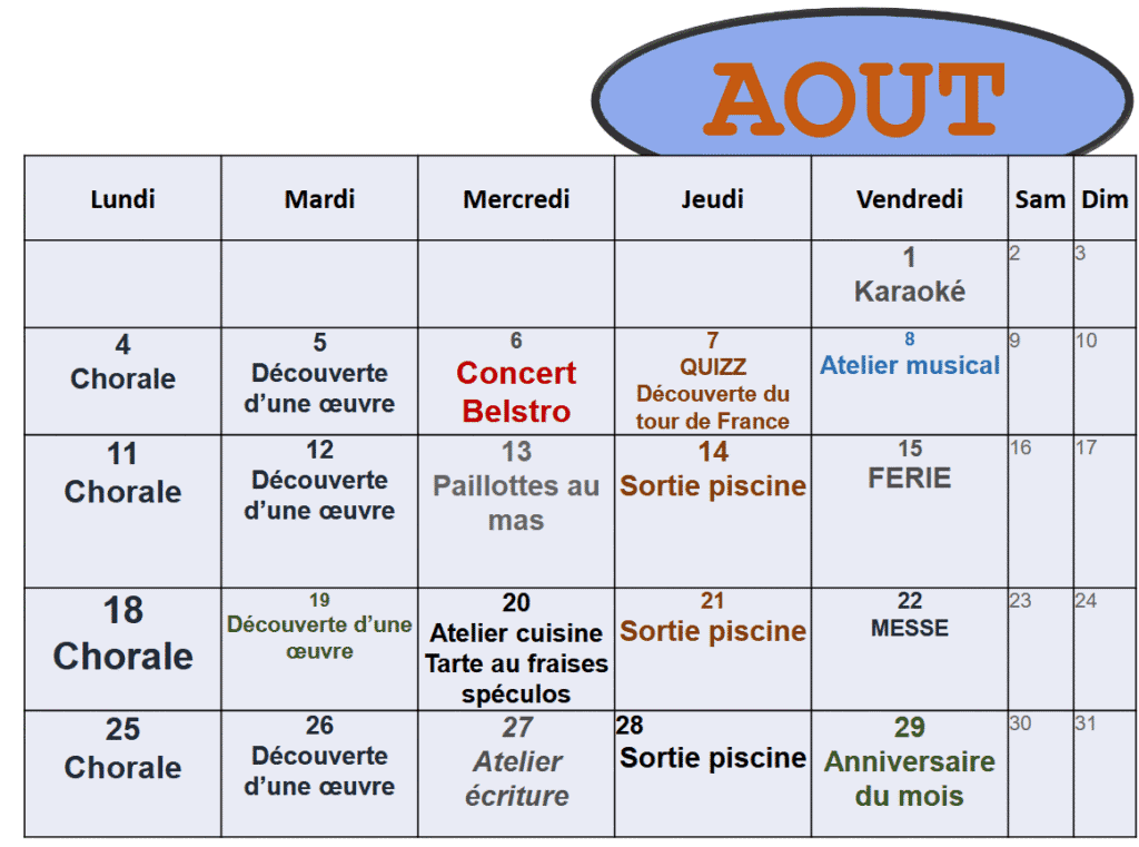 animations ehpad cers aout