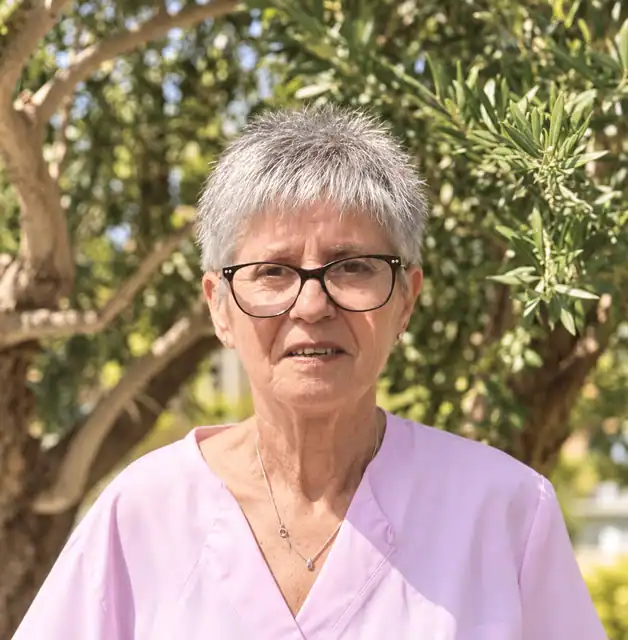 Portrait de Armelle C. figurant sur le site du Mas du Moulin